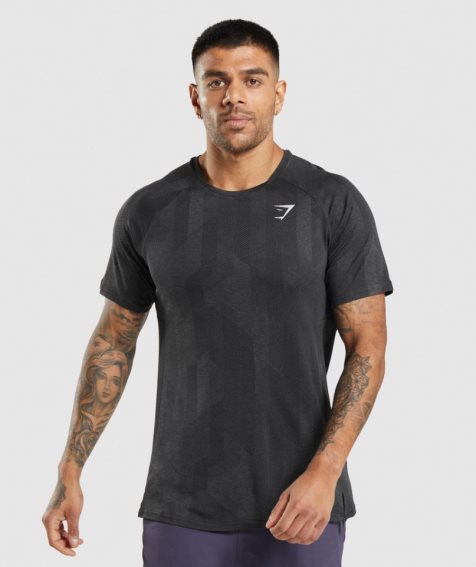 Men's Gymshark Apex T-Shirts Black | CA N50D7A